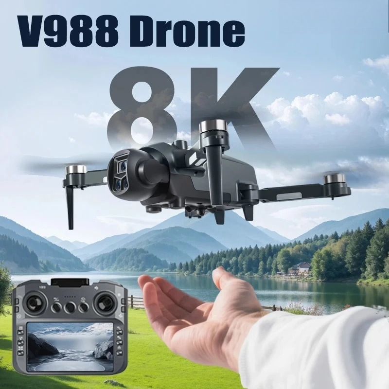 Drone Original V988 8K HD com  - Drone Multispectral avaliação e preço